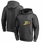 Men's Customized Anaheim Ducks Dark Gray All Stitched Pullover Hoodie,baseball caps,new era cap wholesale,wholesale hats